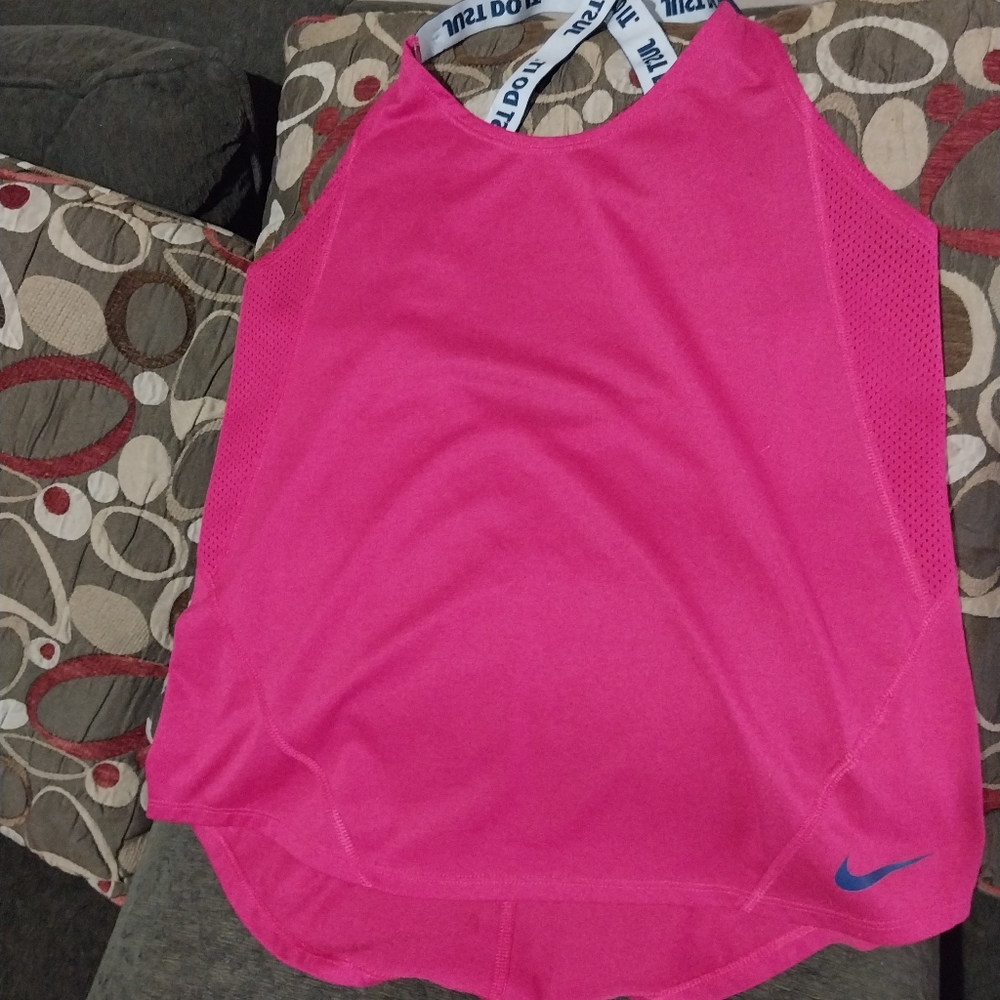 NIKE DRI FIT CRISS CROSS JUST DO IT RUNNING TANK TOP SIZE SMALL